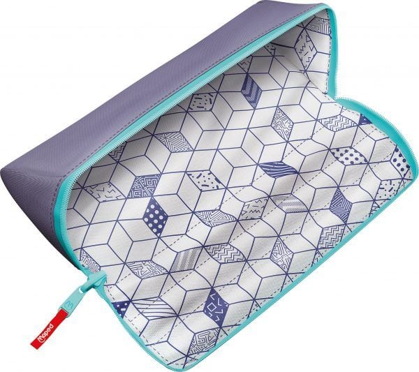 Maped 931901, Mykt penal, Polyester, Lilac, Monokromatisk, 300 D, Glidelås