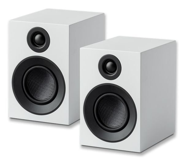 Pro-Ject Speaker Box 3 E Carbon, 2-veis, 2.0 kanaler, Koblet med ledninger (ikke trådløs), 100 W, 83 - 20000 Hz, Hvit