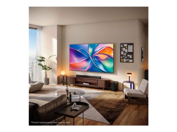 Hisense 50E77Q, 127 cm (50"), 3840 x 2160 pikseliä, QLED, Älytelevisio, Wi-Fi, musta