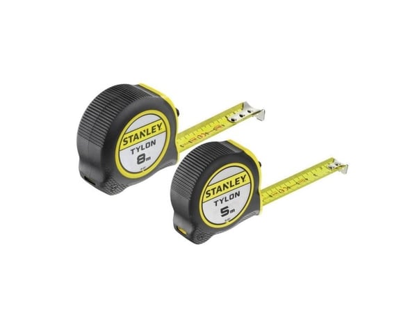 Stanley Tylon båndmål dobbeltpakke 5 m/19 mm + 8 m/25 mm STHT0-74260