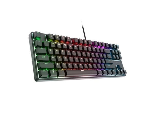 Trust GXT 864 Cada, Koblet med ledninger (ikke trådløs), USB, Mekanisk nøkkelbryter, QWERTY, RGB LED, Svart