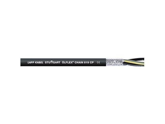 Lapp ÖLFLEX CHAIN 819 CP, Kabel för medelhög spänning, Svart, Polyvinylklorid (PVC), Koppar, 1 mm ², 35,3 kg/km