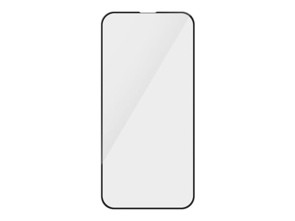 PanzerGlass - Skjermbeskyttelse for mobiltelefon - ultra-bred passform med FASTFIT IN-A-BOX - glass - rammefarge svart - for Apple iPhone 13, 13 Pr...