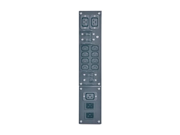 APC Service Bypass Panel - Bypass-omskifter (rackversion) - AC 230 V - output-stikforbindelser: 10 - 2U - 19" - sort - for InfraStruXure Type A 4-1...