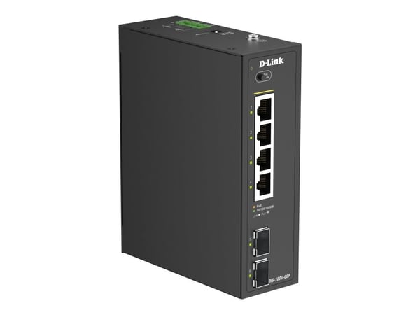 D-Link DIS-100G-06P, Hallitsematon, L2, Gigabit Ethernet (10/100/1000), Power over Ethernet -tuki, DIN rail