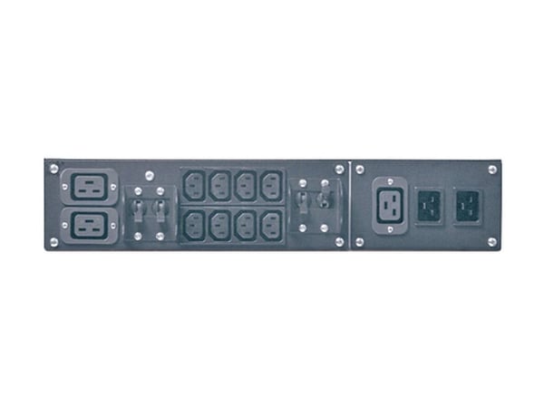 APC Service Bypass Panel - Bypass-omskifter (rackversion) - AC 230 V - output-stikforbindelser: 10 - 2U - 19" - sort - for InfraStruXure Type A 4-1...