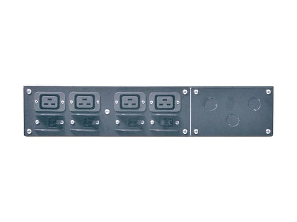 APC Service Bypass Panel - Omløpssvitsj (kan monteres i rack) - AC 230 V - utgangskontakter: 4 - 2U - 19" - svart - for Symmetra 4KVA, 6kVA