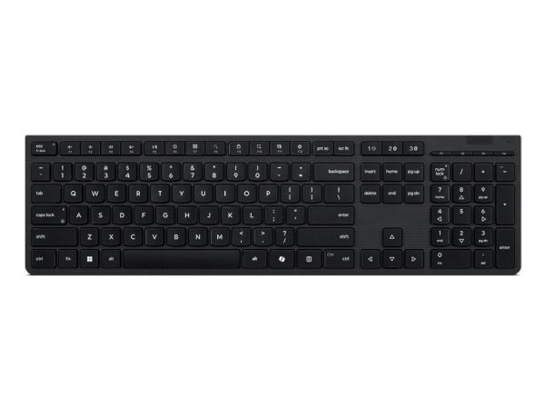 Lenovo Professional - Tastatur - ladbar - full size - trådløs - 2.4 GHz, Bluetooth - QWERTY - Nordisk - grå - brun boks - for ThinkCentre M70q Gen ...