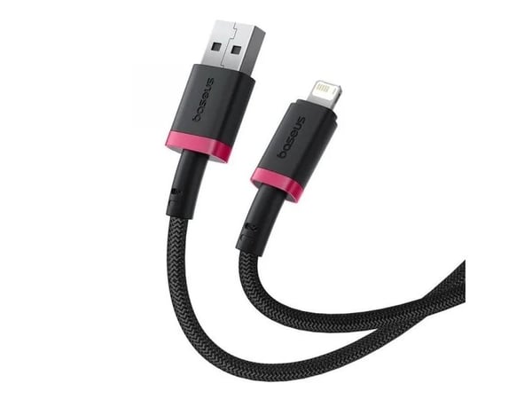 Baseus P10377801U01-01, 1 m, Lightning, USB C, Hankjønn, Hankjønn, Svart