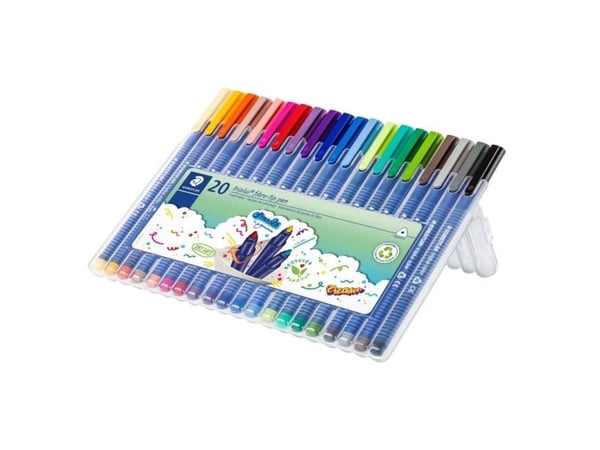 STAEDTLER® triplus® 323 SB20 1.0 mm fineliner - etui med 20 stk. ass. farver