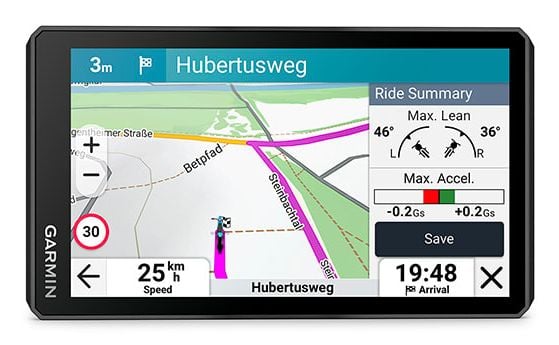 Garmin zumo XT3, 11,9 cm (4,7"), 1280 x 720 piksler, TFT, 101,6 x 58,4 mm (4 x 2,3"), horisontal/vertikal, Multi-touch