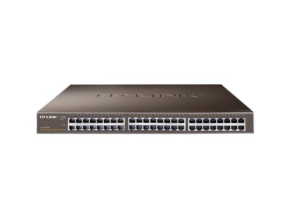 TP-Link TL-SG1048, Hallitsematon, Gigabit Ethernet (10/100/1000), Täysin kaksipuolinen, Telineasennus, 1U