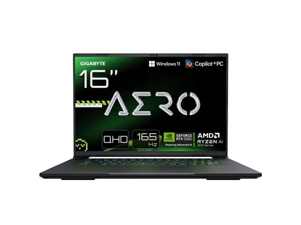 GIGABYTE AERO X16 1VH93NEC64AH, AMD Ryzen AI 7, 2 GHz, 40,6 cm (16"), 2560 x 1600 pixlar, 32 GB, 1 TB