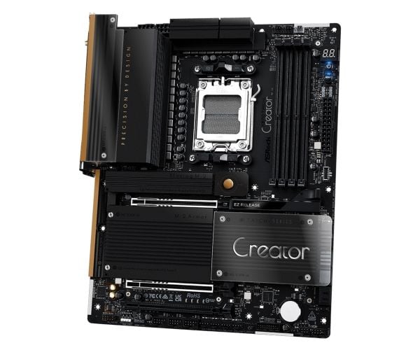 ASRock X870 TAICHI CREATOR - Hovedkort - ATX - Socket AM5 - AMD X870 Chipset - USB4, USB 3.2 Gen 1, USB 3.2 Gen 2, USB-C 3.2 Gen 2x2 - 10 Gigabit L...
