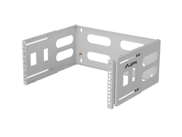 Lanberg - Rackveggmontering - folding, 497 x 400/240 - grå, RAL 7035 - 4U - 19"