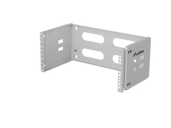 Lanberg - Rackveggmontering - folding, 497 x 400/240 - grå, RAL 7035 - 4U - 19"
