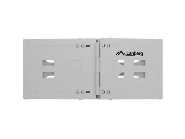 Lanberg - Rackveggmontering - folding, 497 x 400/240 - grå, RAL 7035 - 4U - 19"