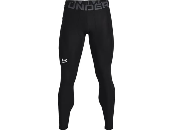 Under Armour HeatGear, Åtsittande leggings, Hankoppling, Svart, Vuxen, Monokromatiskt, S