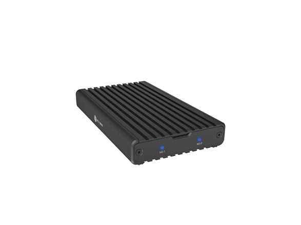 2-fack M.2 PCIe NVMe-hölje, USB 3.2 Gen 2x2 Type-C®, 20 Gbit/s, verktygslös montering (IB-2817M-C32)