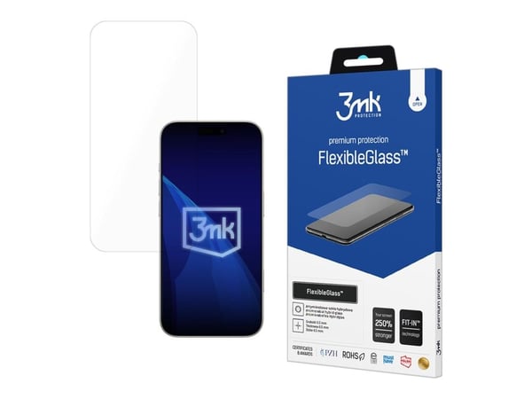 3mk FlexibleGlass - Skjermbeskyttelse for mobiltelefon - splash-proof - glass - for Apple iPhone 17