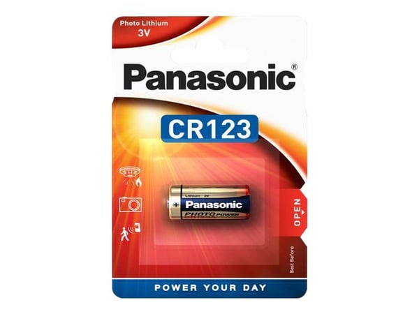 Panasonic CR-123APA/1B, Kertakäyttöinen akku, Litium, 3 V, 1 kpl, Lieriömäinen