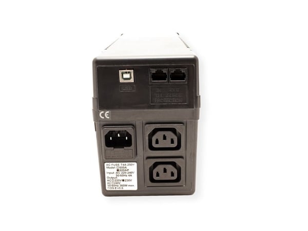 VERDI 600 - UPS - AC 230 V - 420 Watt - 600 VA - USB - utgang-stikkforbindelse: 2 - sort