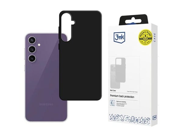 3mk Matt Case - Baksidedeksel for mobiltelefon - termoplast-polyuretan (TPU) - svart - for Samsung Galaxy S24 FE