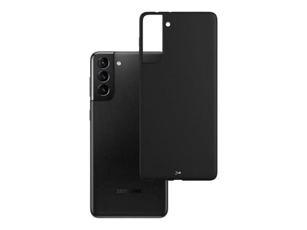 3mk Matt Case - Beskyttende deksel for mobiltelefon - termoplast-polyuretan (TPU) - svart - for Samsung Galaxy S21+ 5G