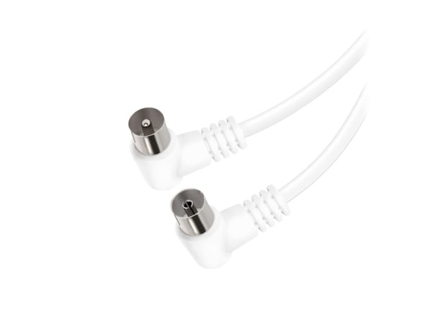Vivanco VVANCABMF15090W, 1,5 m, Koaksial, Koaksial, Hvit
