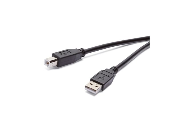 Vivanco VVIT31USBAB18MMK, 1,8 m, USB A, USB B, USB 2.0, Svart