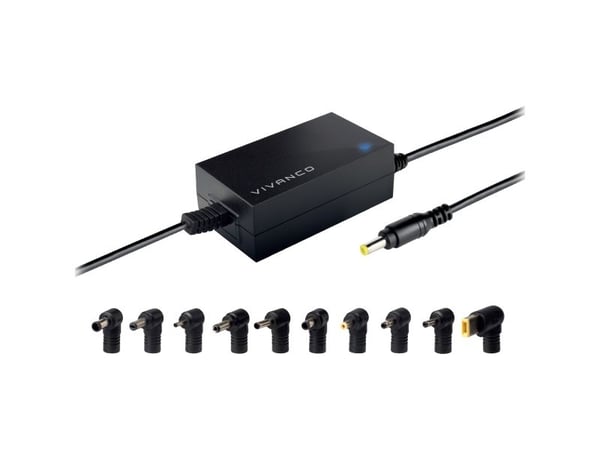 Vivanco VVITADAPT45WUN, Bærbar PC, Innendørs, 100 - 240 V, 45 W, 9,5 - 20 V, AC-til-DC