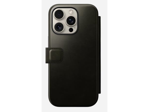 Nomad Modern Leather Folio, Etui, Apple, iPhone 16 Pro, 16 cm (6.3"), Grønn