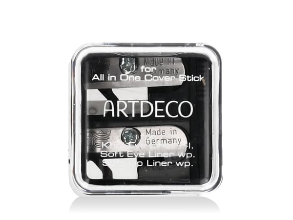 ARTDECO Duo, Universal, Spidser med dobbelt hul, Sort, Plast, 1 stk, Slip blyant til spissen har nådd ønsket lengde.