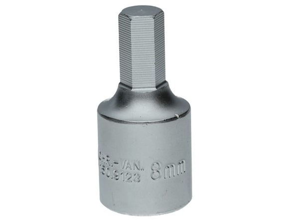 KS Tools 150.9123, 1 stykker, firkant, 3/8", 8 mm, Kromvanadiumstål, 40 mm
