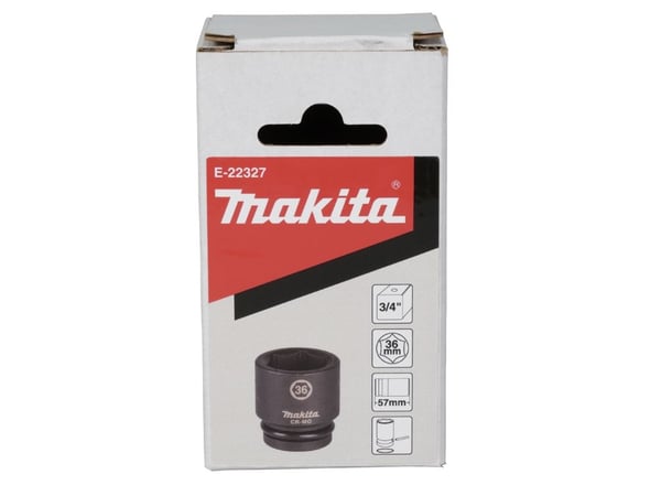 Makita E-22327, Kraftpipe, Svart, 1 hoder, 3/8", Metrisk, 36 mm
