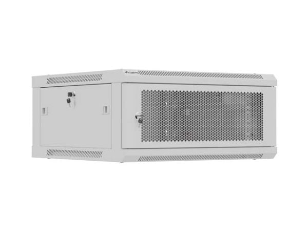 LANBERG 19" 4U 600X600 GRÅ STATIV MED UTSTANSEDE DØRER (FLAT PAKKE)