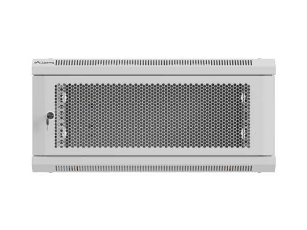 LANBERG 19" 4U 600X600 GRÅ STATIV MED UTSTANSEDE DØRER (FLAT PAKKE)