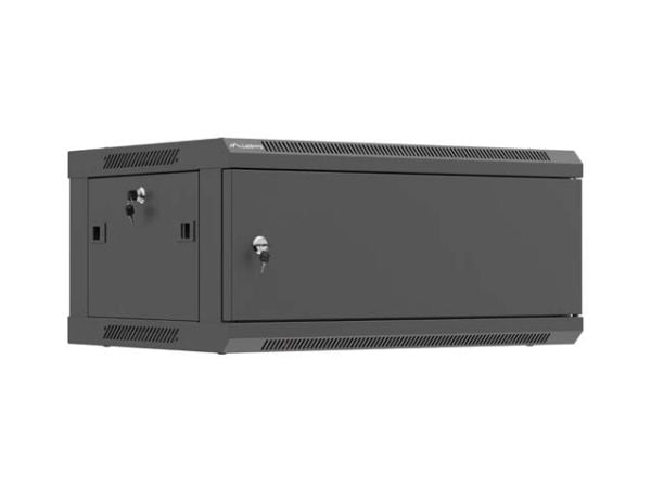 19" 4U 600X450 SVART METALLDØR LANBERG INSTALLASJONSSTATIV (FLAT PAKKE)