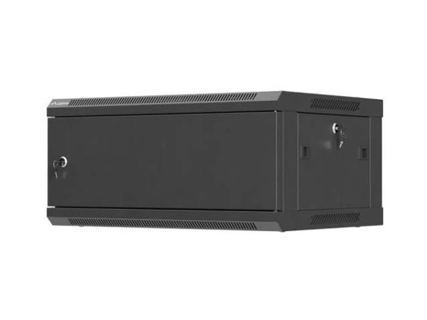 19" 4U 600X450 SVART METALLDØR LANBERG INSTALLASJONSSTATIV (FLAT PAKKE)