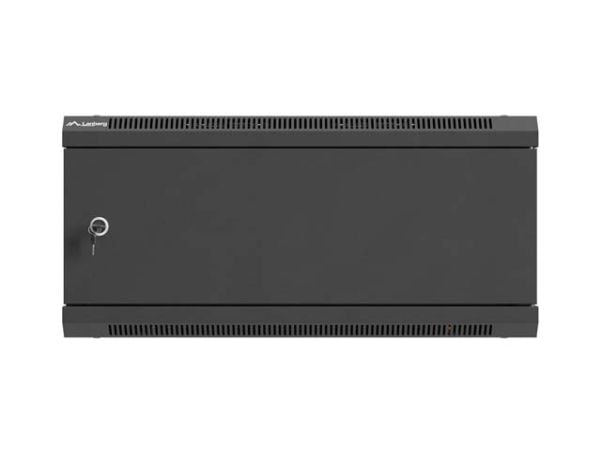 19" 4U 600X450 SVART METALLDØR LANBERG INSTALLASJONSSTATIV (FLAT PAKKE)