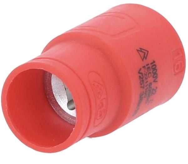 KS Tools 117.5216, Kraftpipe, Rød, 1 hoder, 3/8", Metrisk, 16 mm