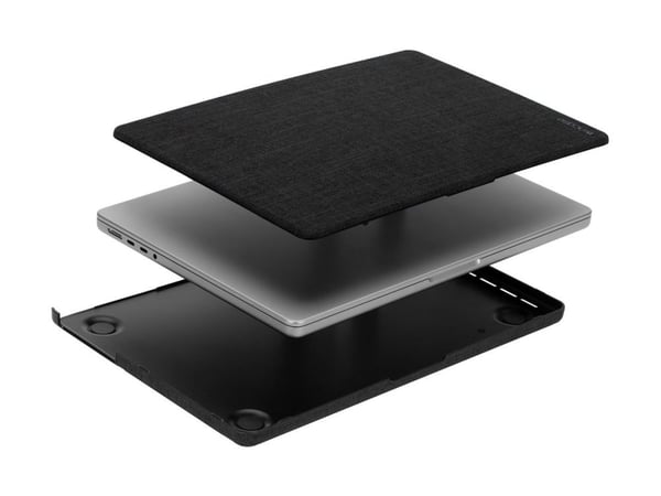 Incase - Hardskallsveske for notebook - textured, in Woolenex - 16" - grafitt - for Apple MacBook Pro (16.2 tommer)