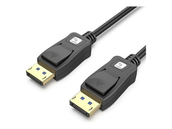 TECHly - DisplayPort-kabel - DisplayPort (hane) till DisplayPort (hane) - DisplayPort 2.1 - 5 m - 4K240 Hz (3840 x 2160) stöd, 8K120 Hz (7680 x 432...