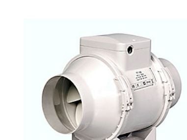 Kanalventilator EL 125 TT, Ø125 mm, hvid