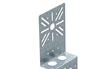 OBO Asennuslevy pieni MP WI KL, kulmikas korkeus 210 mm, leveys 120 mm Sähkötoiminen sinkitty