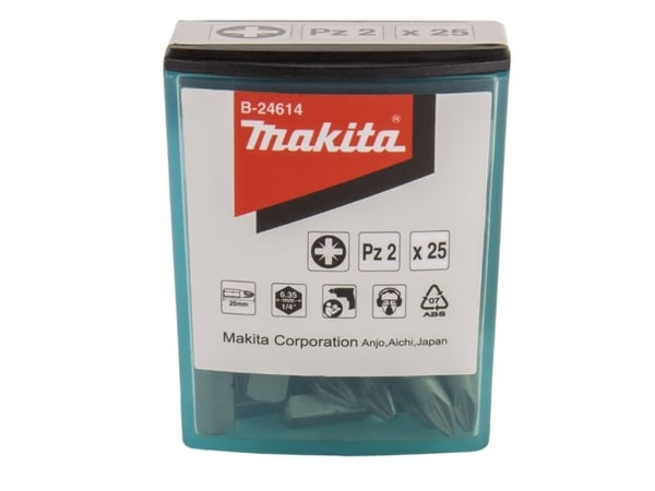 Makita B-24614, 3 stykker, Kors, 1/4", PZ 2, 25 mm