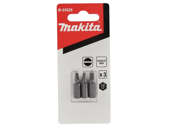Makita B-23525 uraporanterä 0.6x4.5x25, 3 kpl, risti, 1/4", PH 1, 25 mm