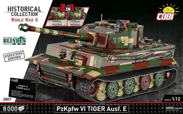 COBI PzKpfw VI Tiger Ausf. E - Executive Edition, Byggesett, 12 år, Plast, 8000 stykker, 12 kg