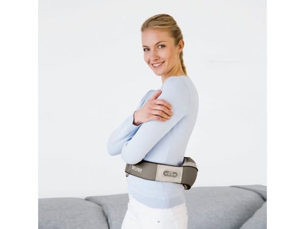 Beurer MG 148, Shiatsu massage, Nakke, Skuldre, Beige, Imiteret læder, 4 hoved(er), Batteri
