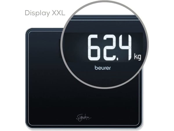 Beurer GS410 musta lasi asteikko SignatureLine